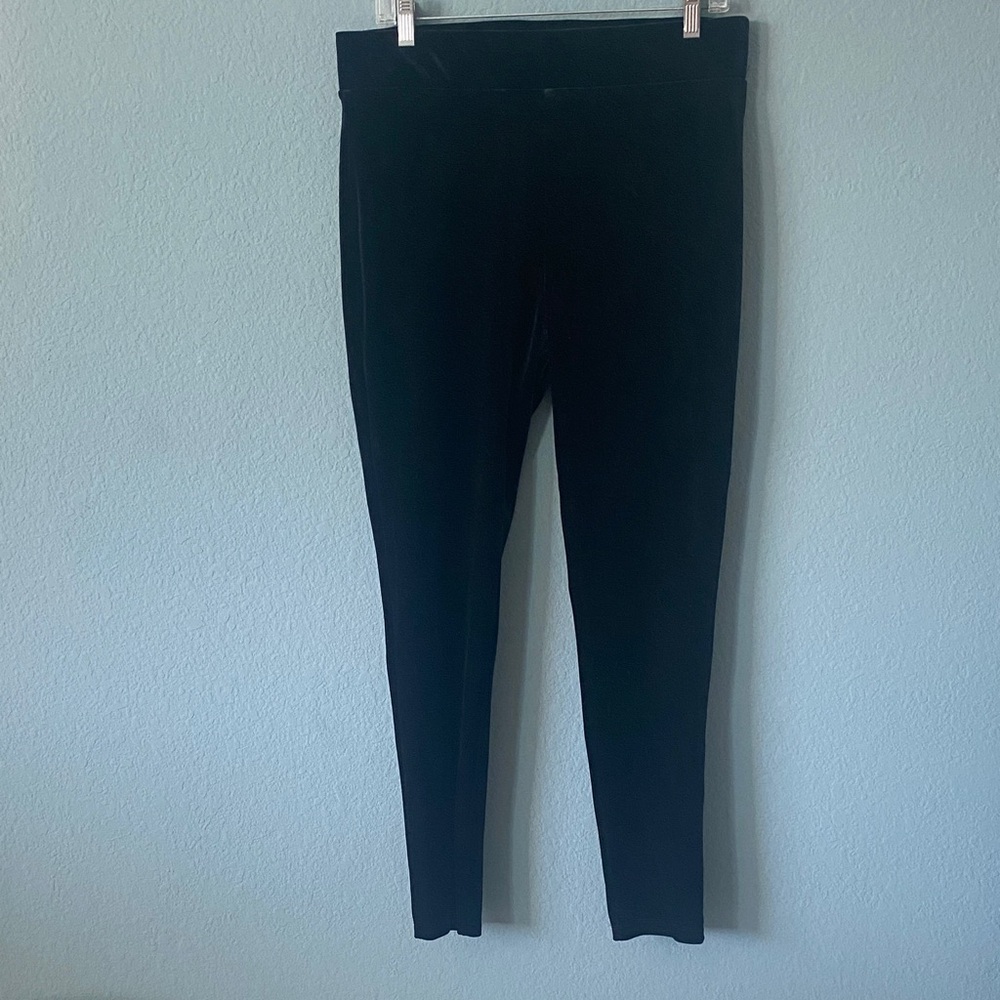 LOFT Velvet Black Leggings
